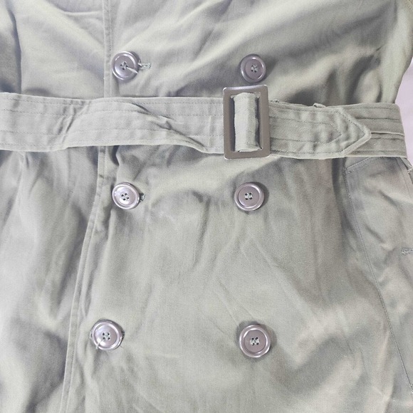 US Army Vietnam Long Overcoat Green Wool Liner Small 8405-261-6502 3rd Infantry - Picture 9 of 16